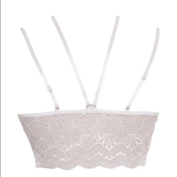 White lace bralette lingerie top - Picture 2 of 5